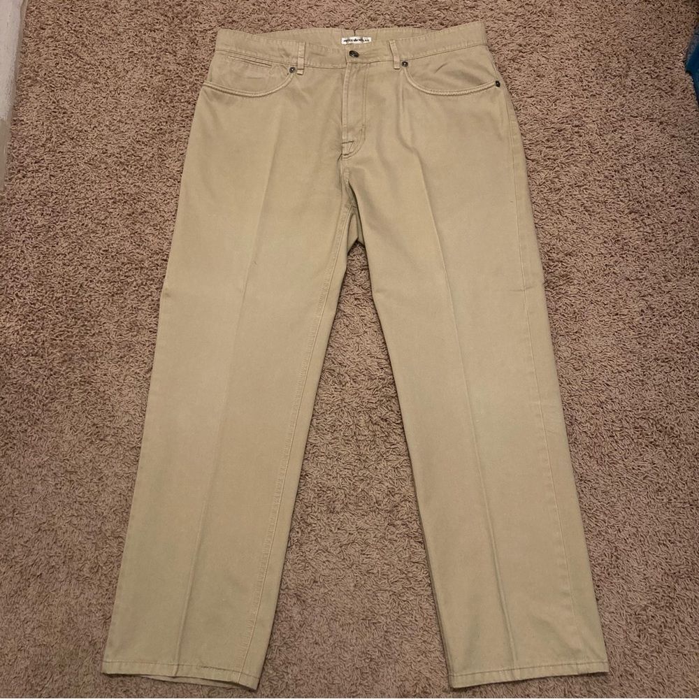 Peter Millar Tan Pants Men’s Size 35x28 Pleated Soft 5 Pocket